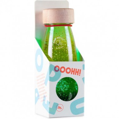 Bouteille sensorielle verte Float Bottle - Petit Boum