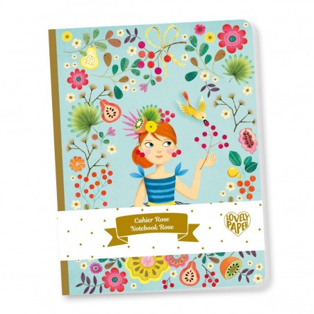 Cahier Rose - Lovely paper - Djeco - sur la boutique - Lovely Paper By Djeco