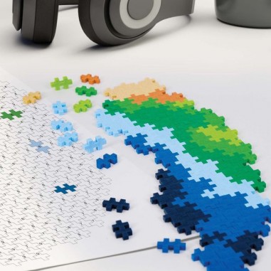 Puzzle par numéros Terre 800 pièces - Plus Plus