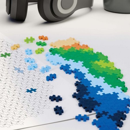 Puzzle par numéros Terre 800 pièces - Plus Plus