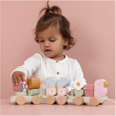 Jouet à tirer - Train à Blocs Sailors Bay - Little Dutch 2