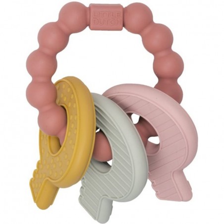 Trousseau de clés de dentition rose - Little Dutch