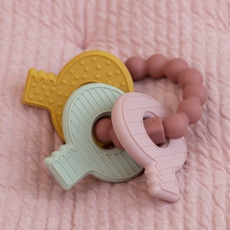 Trousseau de clés de dentition rose - Little Dutch