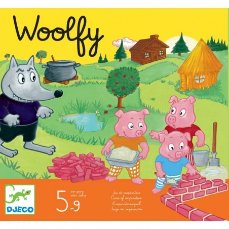 Jeu des 3 petits cochons Woolfy Djeco