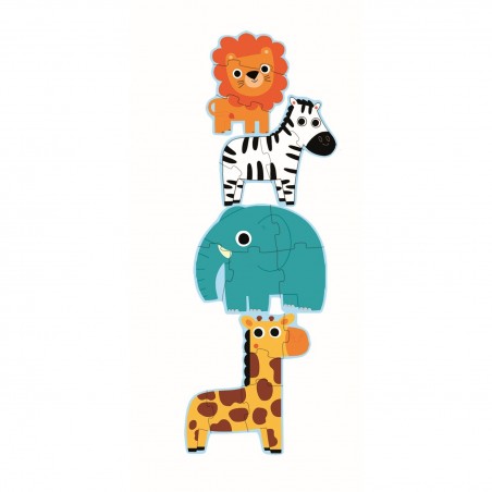 Puzzles Primo Dans la jungle - Un jeu - Djeco