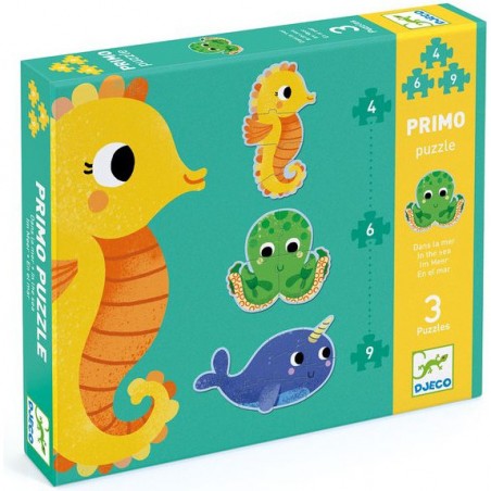 Primo Puzzle - Dans la Mer - Jeux de société Enfants - Djeco