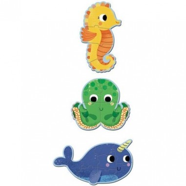 Primo Puzzle - Dans la Mer - Jeux de société Enfants - Djeco