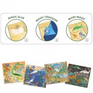 Artistic patch dinosaurus métal - loisirs créatifs - Djeco