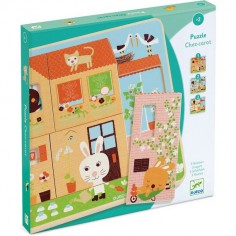 Chez Carrot - Puzzle 2 ans sur 3 niveaux - Djeco