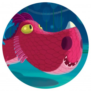 Puzzle Silhouette – Edmond le Dragon – 24 Pièces - Jeux enfants - Djeco