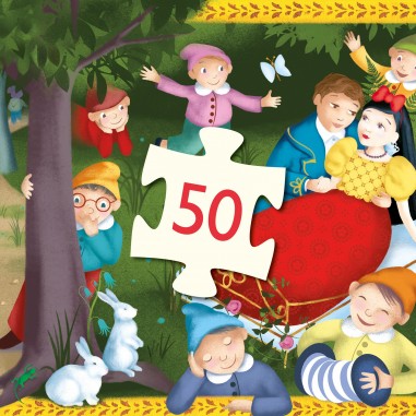 Puzzle Silhouette - Blanche Neige- 50 pièces - Djeco Puzzle Silhouette - Blanche Neige- 50 pièces - Djeco