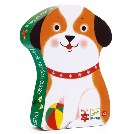 Puzzle Silhouette : Firmin Petit Chien – 24 Pièces - Jeux enfants - Djeco