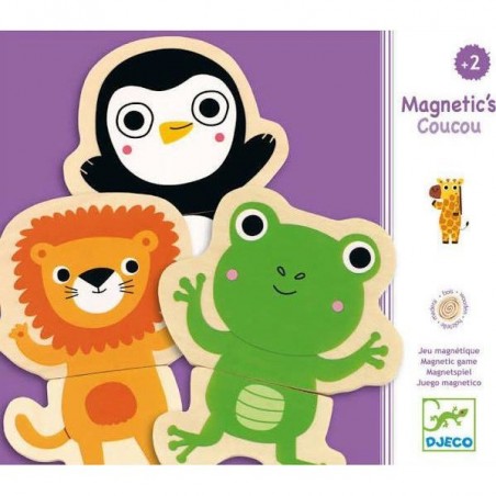 Magnets en Bois Djeco - Animaux de la Jungle