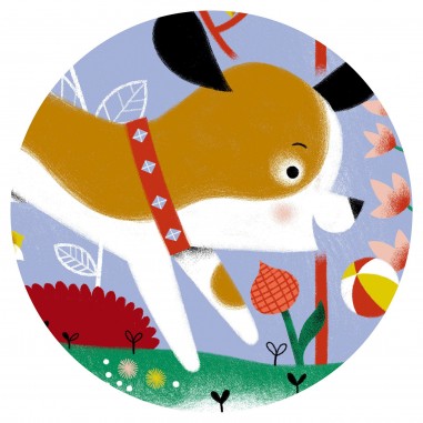 Puzzle Silhouette : Firmin Petit Chien – 24 Pièces - Jeux enfants - Djeco