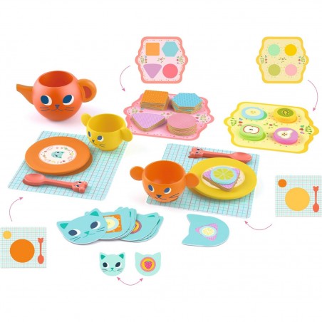 Dinette Chats gourmands - Jeu d'imitation - Djeco