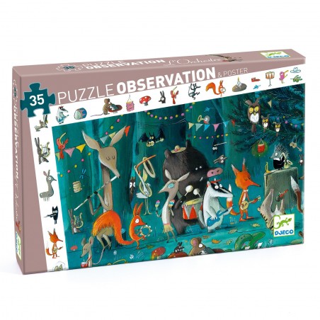 Puzzle Observation - L'Orchestre - 35 Pièces - Jeux de société Enfants - Djeco