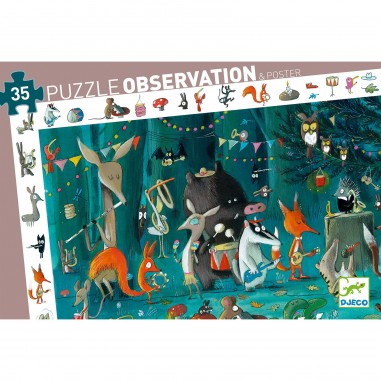 Puzzle Observation - L'Orchestre - 35 Pièces - Jeux de société Enfants - Djeco