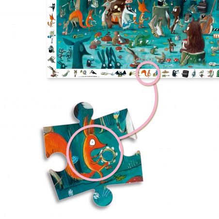 Puzzle Observation - L'Orchestre - 35 Pièces - Jeux de société Enfants - Djeco