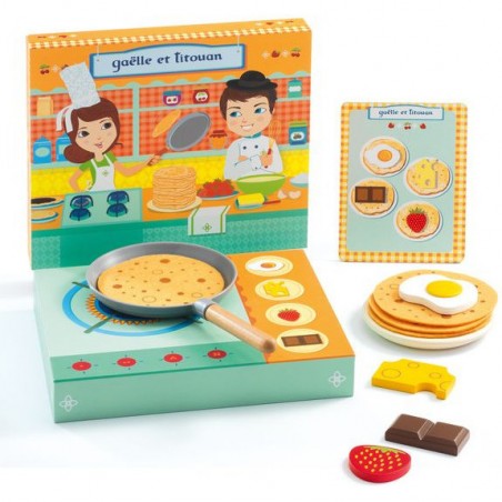 Gaëlle et Titouan atelier crêpe - Un jeu - Djeco