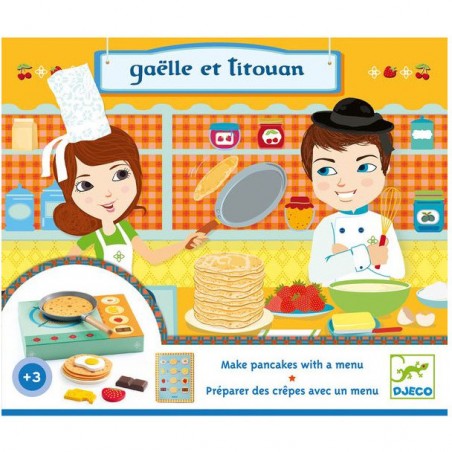 Gaëlle et Titouan atelier crêpe - Un jeu - Djeco