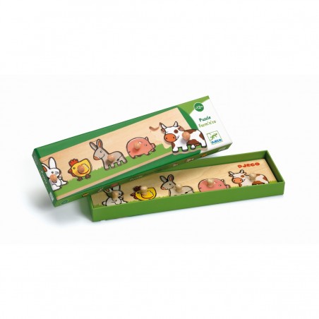 Puzzle boutons Farm n co - Jeux classiques - Jeux de société - Djeco