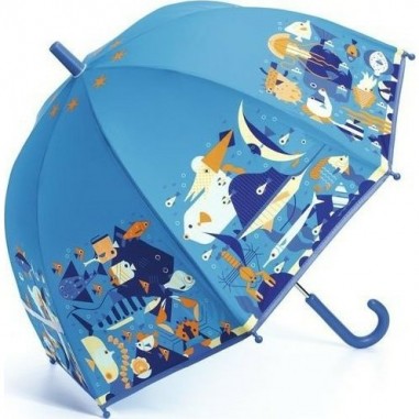Parapluie pour enfants Monde Marin - Djeco Parapluie pour enfants Monde Marin - Djeco