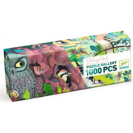 Puzzle Gallery - Owls and Birds 1000 pièces - Jeux classiques - Djeco