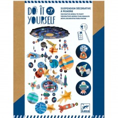 Suspension décorative à peindre Système solaire - Do it Yourself - Djeco