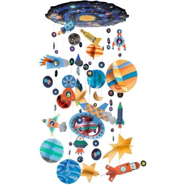 Suspension décorative à peindre Système solaire - Do it Yourself - Djeco