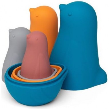 Oiseaux gigognes Nature - Jouet d'éveil en silicone - Little L
