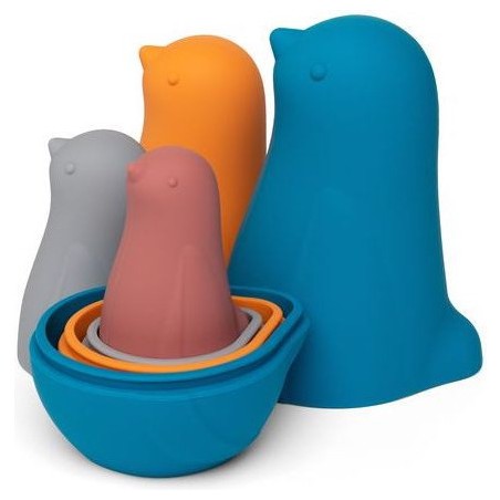 Oiseaux gigognes Nature - Jouet d'éveil en silicone - Little L