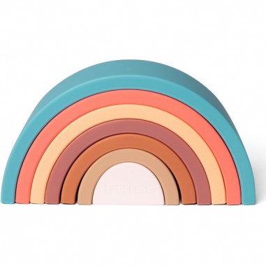 Arc-ciel 7 pièces - Jouet dentition - Terre et vert - Little L