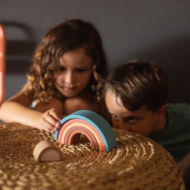 Arc-ciel 7 pièces - Jouet dentition - Terre et vert - Little L