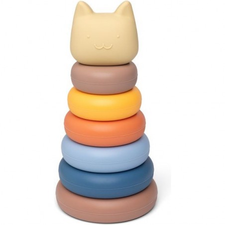 Tour empilable chat Nature - Jouet d'éveil - Little L