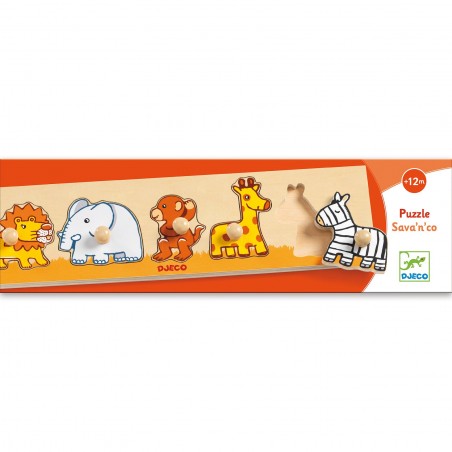 Encastrement 5 pièces en bois - savane - Djeco