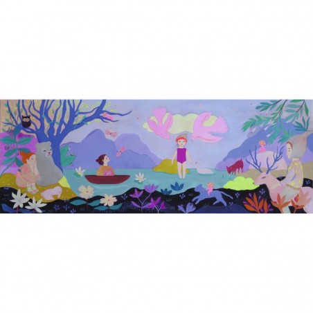 Puzzles Gallery Children's lake - 100 pièces - Djeco