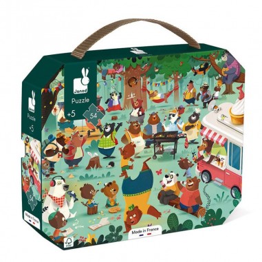 Puzzle La Cousinade des Ours 54 pcs - Un jeu - Janod