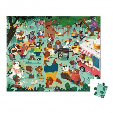 Puzzle La Cousinade des Ours 54 pcs - Un jeu - Janod