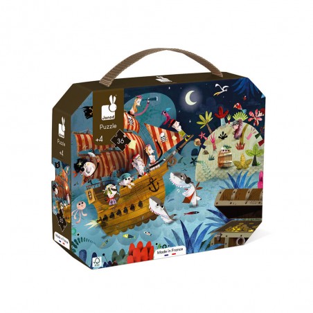 Puzzle La Chasse au Trésor 36 pièces : Puzzles 20 à 49 pièces - Janod