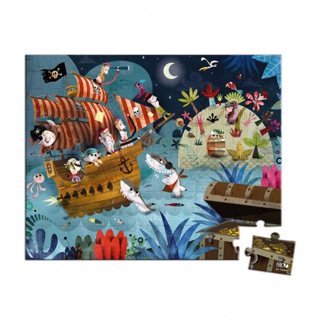 Puzzle La Chasse au Trésor 36 pièces : Puzzles 20 à 49 pièces - Janod