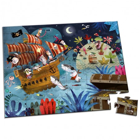 Puzzle La Chasse au Trésor 36 pièces : Puzzles 20 à 49 pièces - Janod