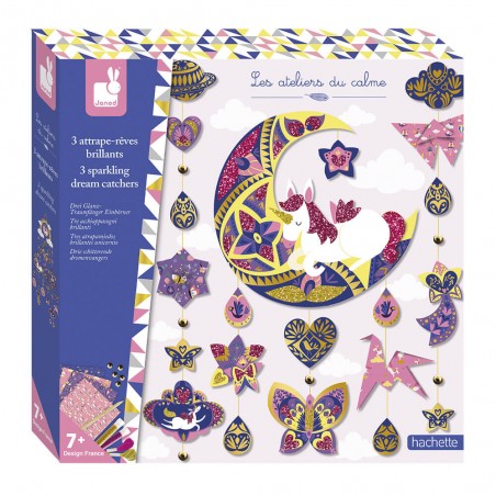 Kit Créatif Attrape-Rêves Brillants : Créations 3D - Janod