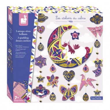 Kit Créatif Attrape-Rêves Brillants : Créations 3D - Janod