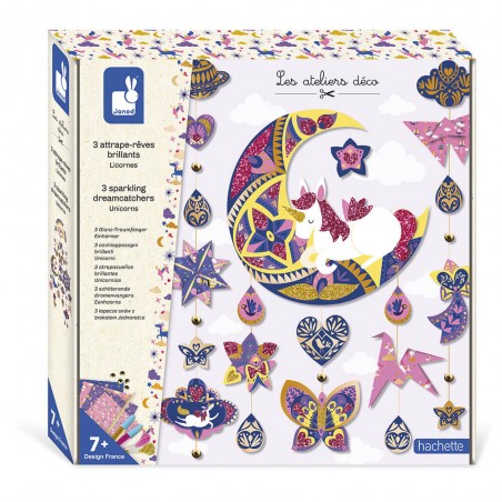 Kit Créatif Attrape-Rêves Brillants : Créations 3D - Janod
