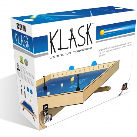 Klask - Jeu en bois aimanté - Jeu d'ambiance tactique - Gigamic