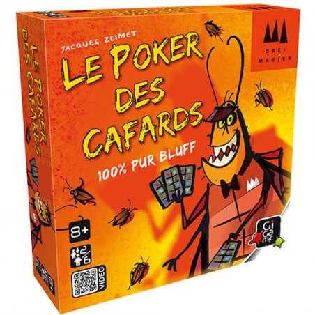 Poker des cafards - jeu d'ambiance et de bluff - Gigamic