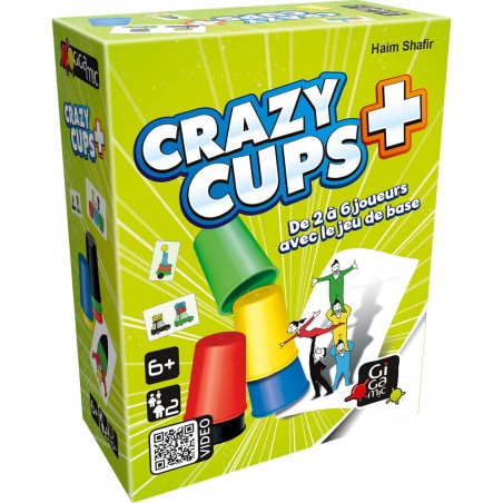 Crazy Cups Plus extension - jeu de société pour enfants - Gigamic