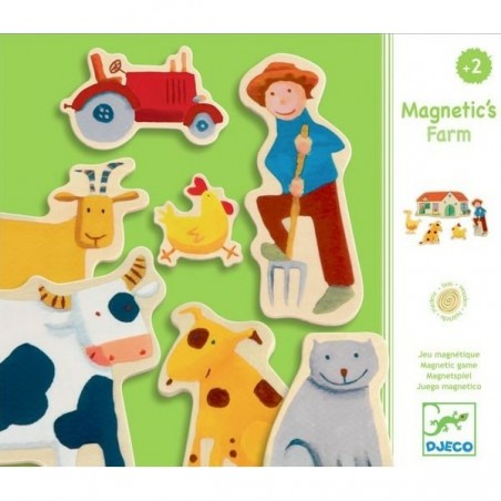 Magnets Djeco en bois - Ferme