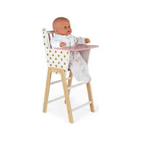 Chaise Haute en bois "Candy Chic"