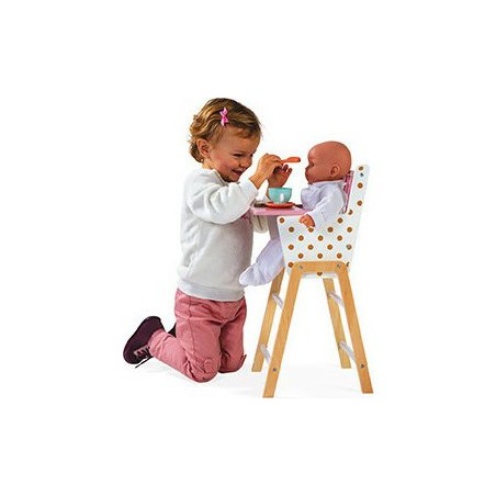 Chaise Haute en bois "Candy Chic"